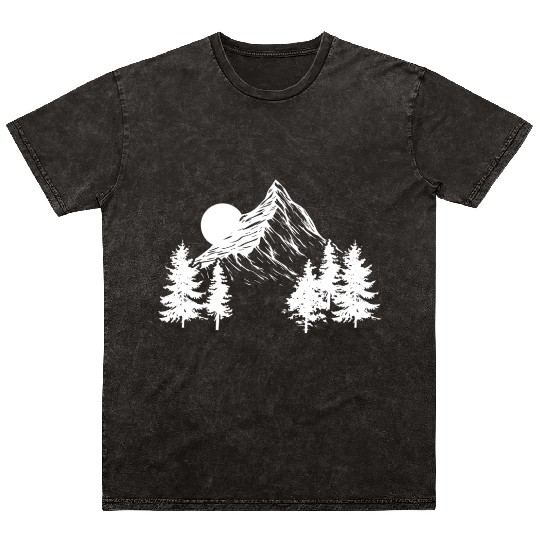Mountaineering | Hiking Hobby Hikers Mountain Gift Mineral Wash T Shirts