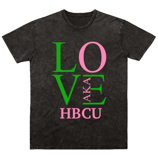 Hbcu Love Aka Paraphernalia For Soror Aphla Access Mineral Wash T Shirts