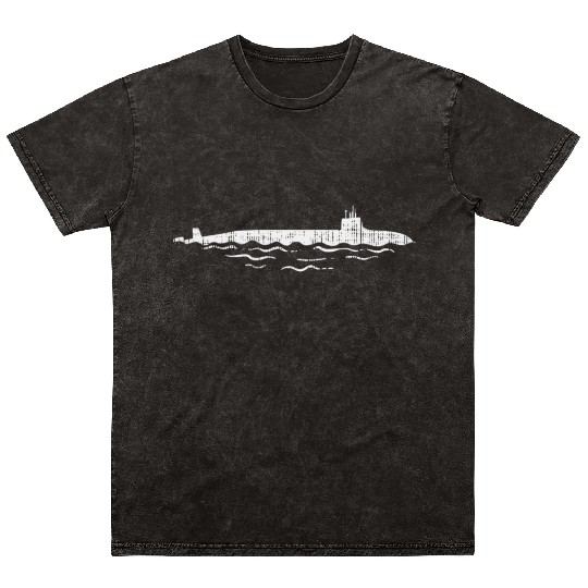 US Navy Submarine Vessel Vintage Submariner Mineral Wash T Shirts