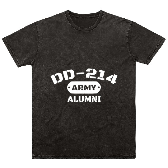 Dd-214 Us Army Alumni Men And Women Mineral Wash T Shirts