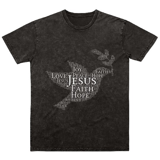 Holy Spirit Holy Spirit Holy Spirit Mineral Wash T Shirts