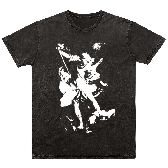 Archangel Michael Mineral Wash T Shirts