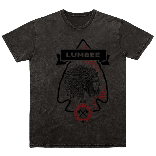 Lumbee Tribe Native American Indian Proud Arrow Mineral Wash T Shirts