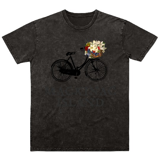 Mackinac Island Bike Michigan Mineral Wash T Shirts
