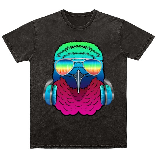 Hummingbird Music DJ - Bird Collection Mineral Wash T Shirts
