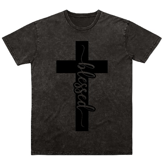Blessed Cross, cool christian, blessed Mineral Wash T Shirts