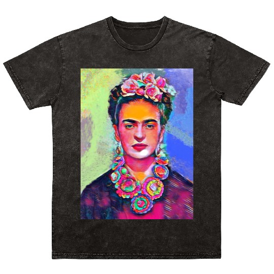 Frida Kahlo Mineral Wash T Shirts
