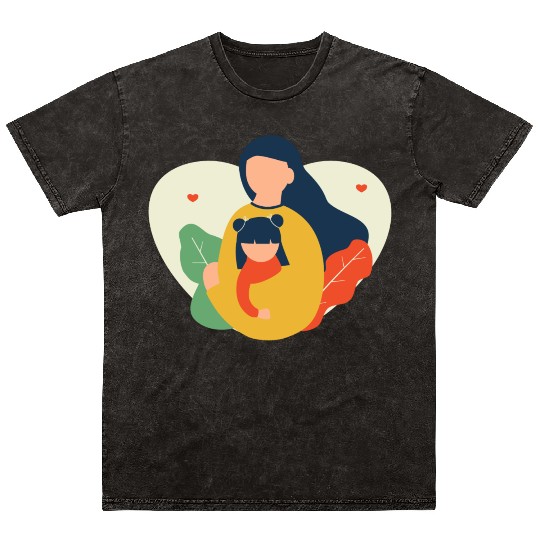 I Love You, Mama & Baby Mineral Wash T Shirts, Mommy and Me Mineral Wash T Shirts