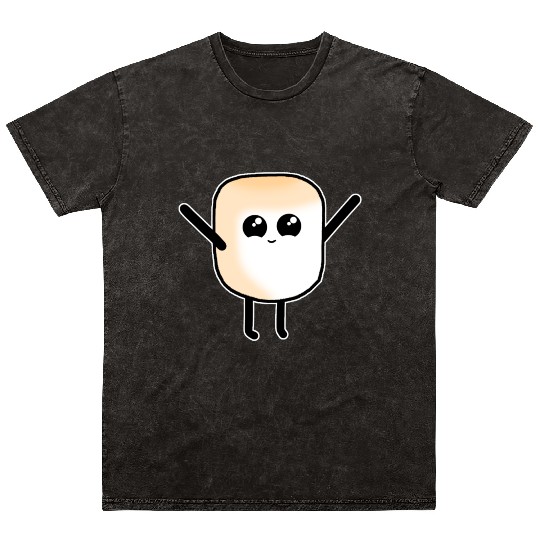 Marshmallow Marshmallows Sweet Candy Kids Mineral Wash T Shirts