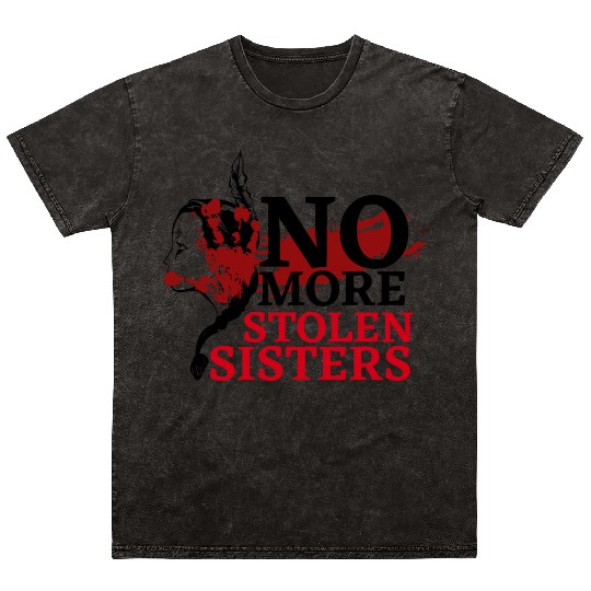 No MS Sisters/MMIW Girl Native American Mineral Wash T Shirts