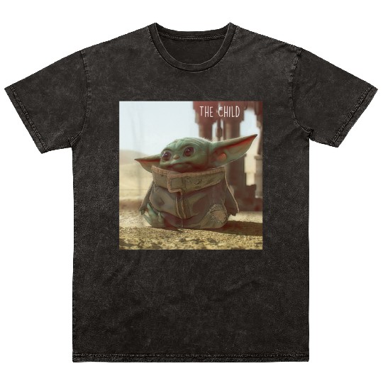 Star Wars The Mandalorian The Child Cute Scene Mineral Wash T Shirts