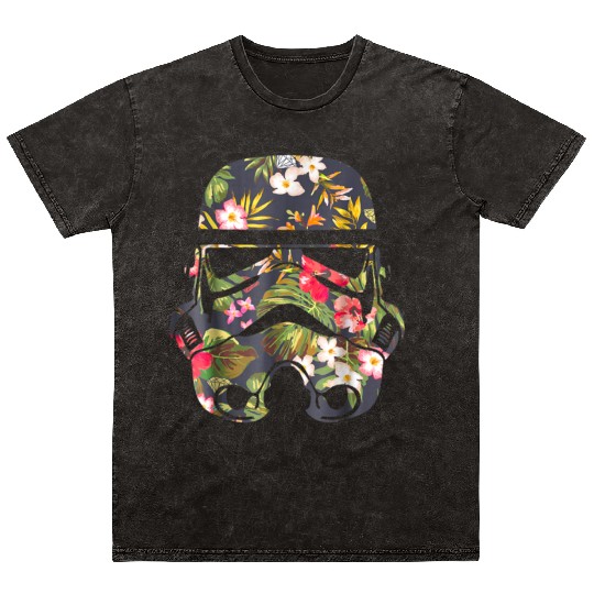 Star Wars Tropical Stormtrooper Floral Mineral Wash T Shirts