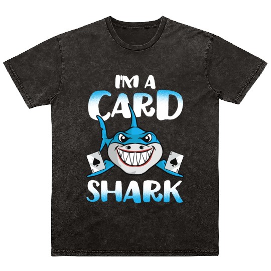 Poker - Card Shark Casino Gamble - Beach Mineral Wash T Shirts