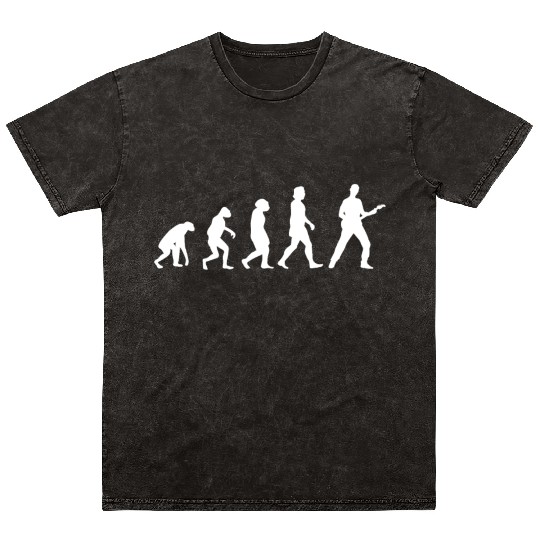 Bass Player Evolution Guitar Mineral Wash T Shirts