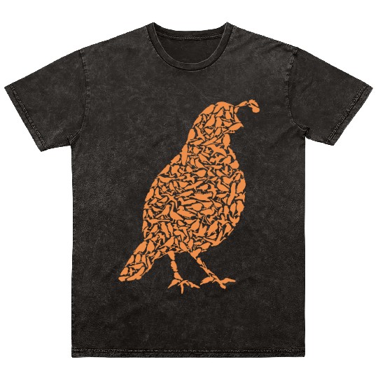 Quail farmer gift ornamental bird Mineral Wash T Shirts