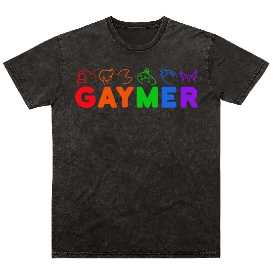 gaymer / gay pride gamer Mineral Wash T Shirts
