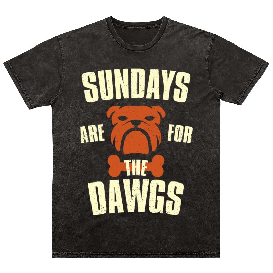 Sundays are for the dogs Cleveland Ohio Mineral Wash T Shirts