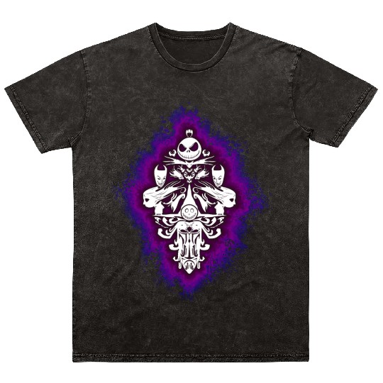 Jack Skellington Haunted Mansion Wallpaper Mineral Wash T Shirts