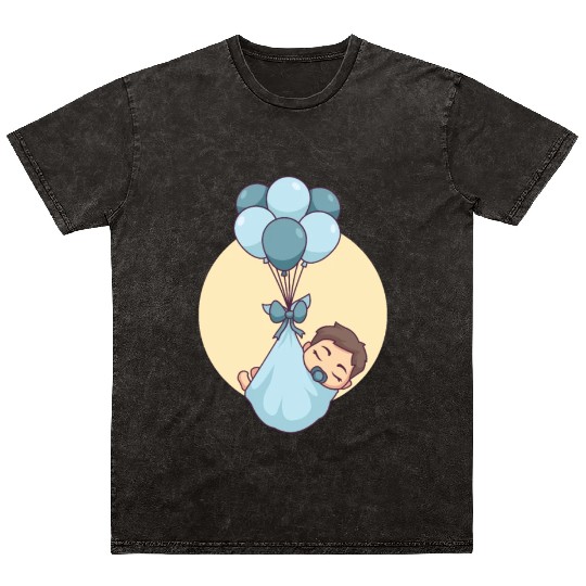 Miscellaneous Baby Boy In Blue Mineral Wash T Shirts