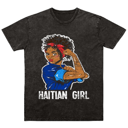 Haiti Girl Caribbean Mineral Wash T Shirts