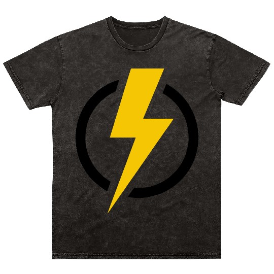 Lightning bolt Mineral Wash T Shirts