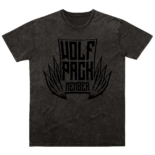 Team wolf pack Mineral Wash T Shirts