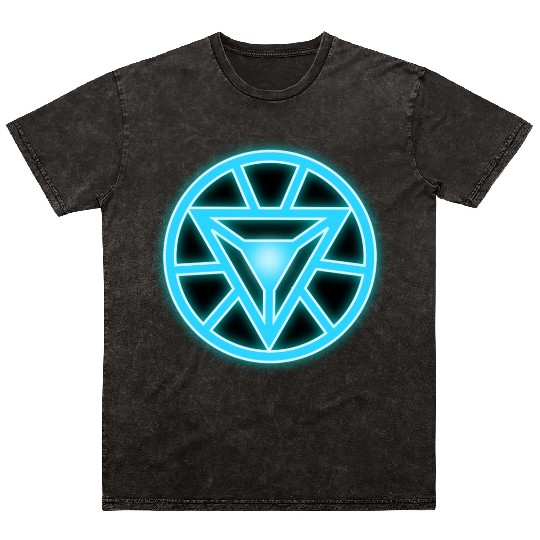 Arc Reactor Iron Man Mineral Wash T Shirts