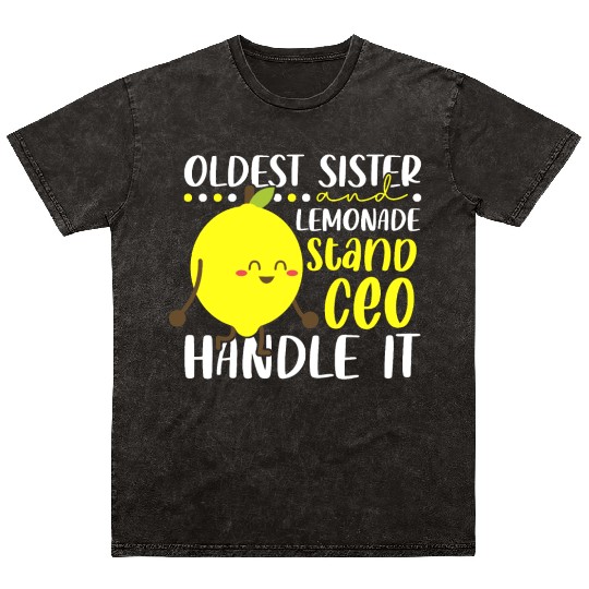 Lemon Juice Business Older Sister & Lemonade Mineral Wash T Shirts