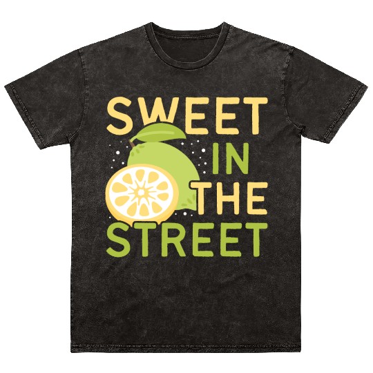 Lemon Juice Sweet In The Street Lemonade Stand Mineral Wash T Shirts