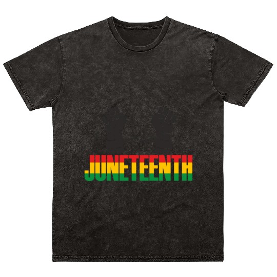 Juneteenth Day 1865, Freedom Day America African Mineral Wash T Shirts