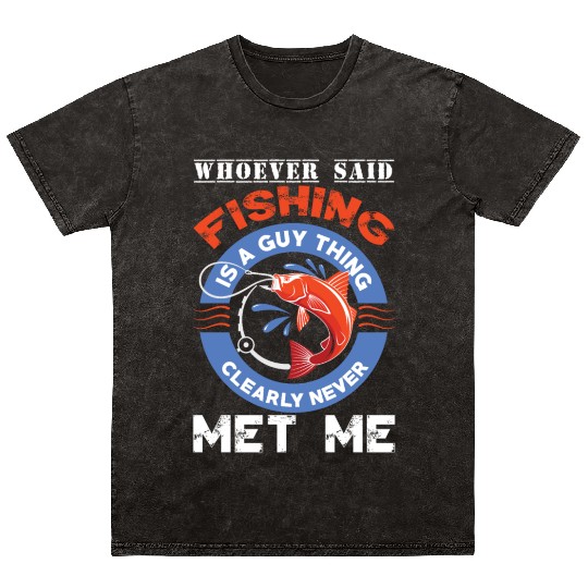 Fishing joke for fishing lovers Mineral Wash T Shirts