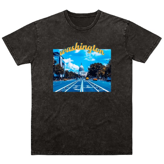 Washington DC Mineral Wash T Shirts