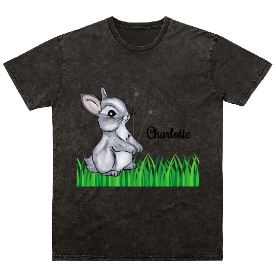 Bunny Name Gift Charlotte Mineral Wash T Shirts