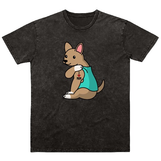 I Love Mom Tattoo Chihuahua Mineral Wash T Shirts