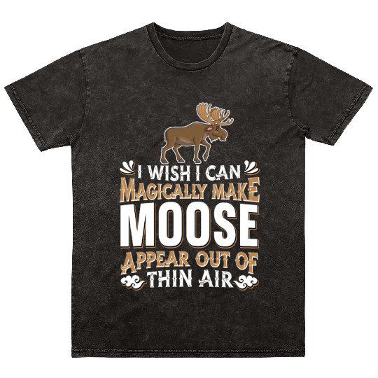 Moose Elk Hunting Mineral Wash T Shirts