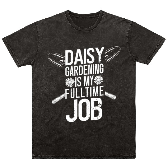 Daisy Garden Gardening Gardener Mineral Wash T Shirts
