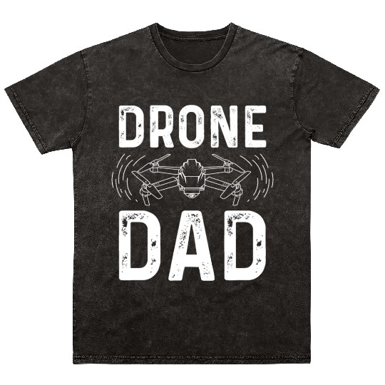 Drone Dad Computer Expert Gift Mineral Wash T Shirts