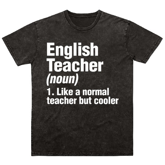 English Teacher Mineral Wash T Shirts Back To School Writer