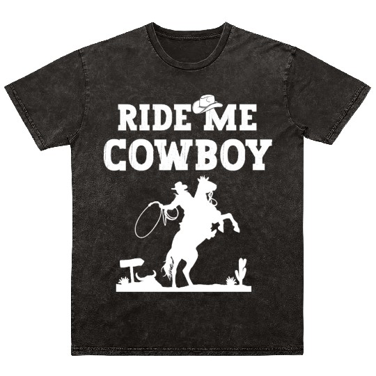 Horse Cowboy Mineral Wash T Shirts