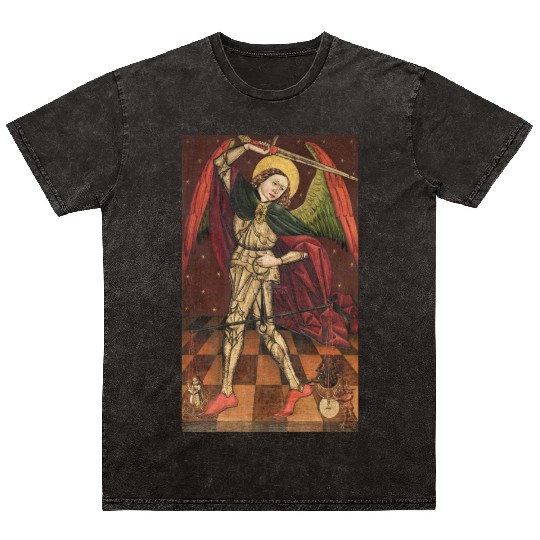 Saint Michael in Bakabánya Mineral Wash T Shirts