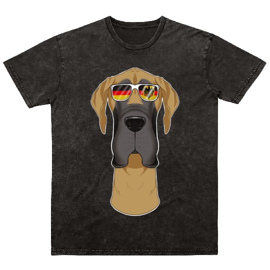 Great Dane Germany Sunglasses I German Flag Mineral Wash T Shirts