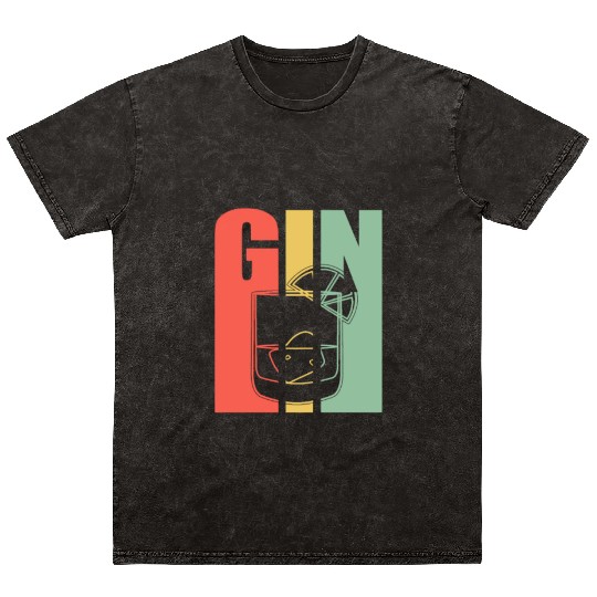 Gin Lover Gin Tonic Cocktail Mineral Wash T Shirts