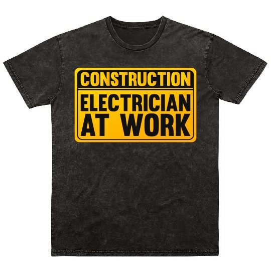 Electrician Electrical Engineer Lineman Mineral Wash T Shirts