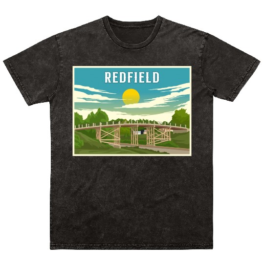 Redfield Historic James Street Bridge Mineral Wash T Shirts