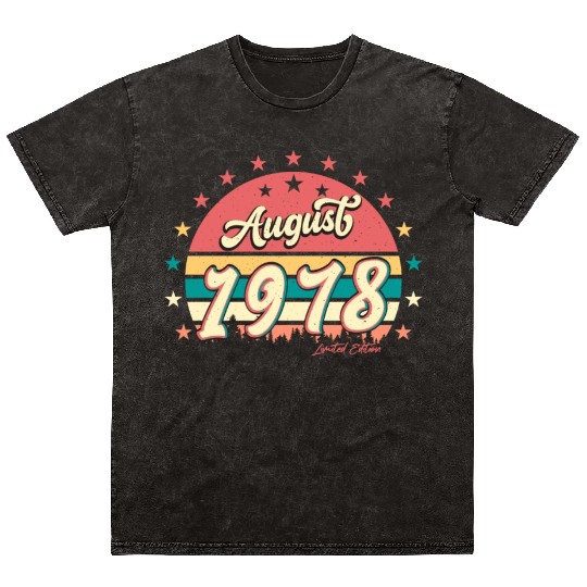 Born August 1978 Mineral Wash T Shirts