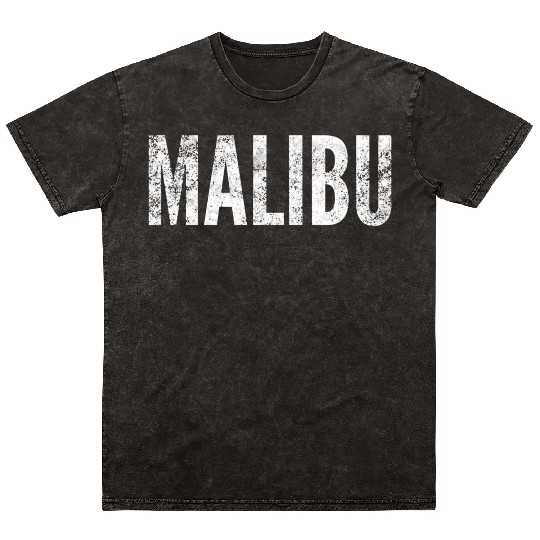 Malibu T Beach Surfing Malibu California Mineral Wash T Shirts