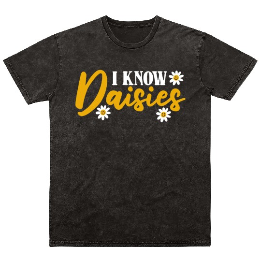 Daisy Garden Gardening Gardener Mineral Wash T Shirts