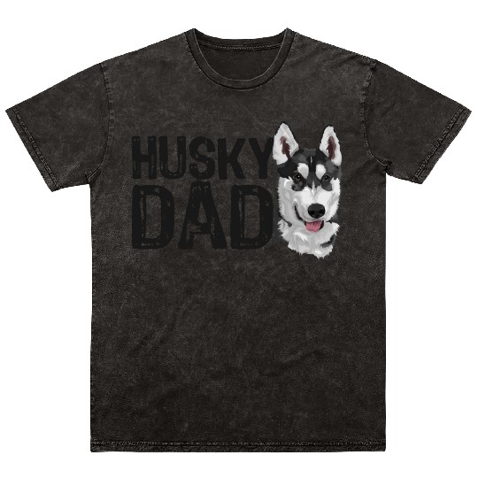 HUSKY DAD Mineral Wash T Shirts