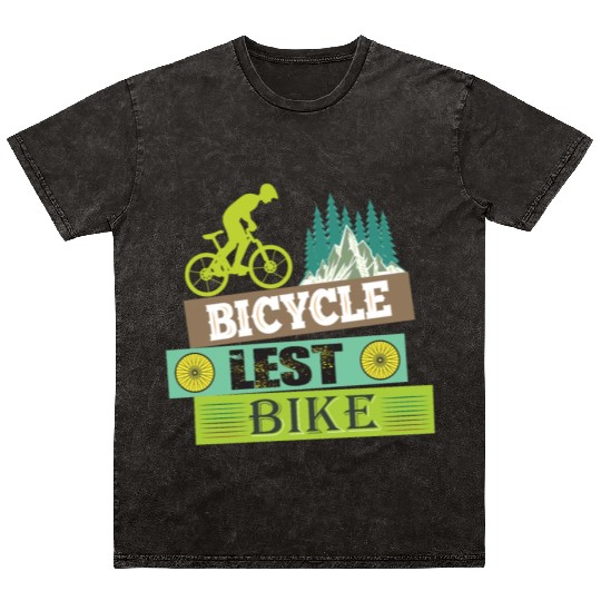 Bicycle Lest Bike/ Cycling Mineral Wash T Shirts
