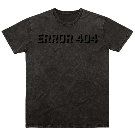 nerd computer error 404 Mineral Wash T Shirts